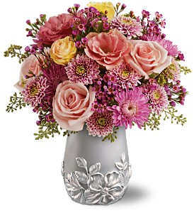 Teleflora's Silver Garden Bouquet in Preston MD, The Garden Basket