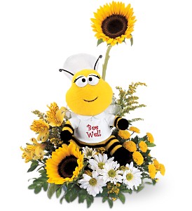 Teleflora's Bee Well Bouquet in Preston MD, The Garden Basket