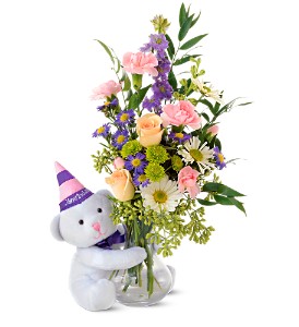 Teleflora's Party Bear in Preston MD, The Garden Basket