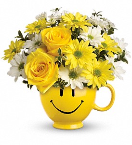Teleflora's Be Happy Bouquet with Roses in Preston MD, The Garden Basket