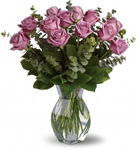 Lavender Wishes - Dozen Premium Lavender Roses in Preston MD, The Garden Basket