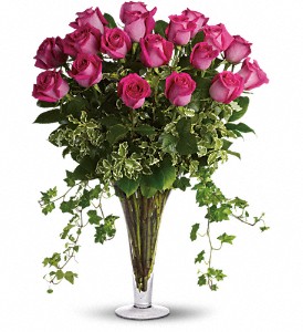 Dreaming in Pink - 18 Long Stemmed Pink Roses in Preston MD, The Garden Basket