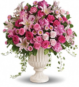 Passionate Pink Garden Arrangement in Preston MD, The Garden Basket