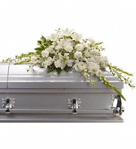 Bountiful Memories Casket Spray in Preston MD, The Garden Basket