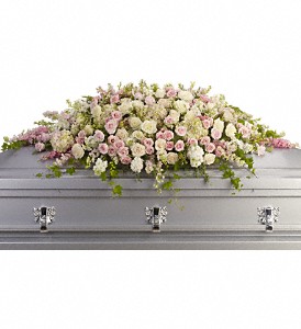 Always Adored Casket Spray in Preston MD, The Garden Basket