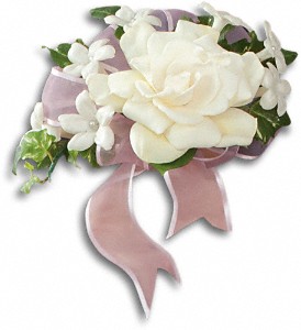 Fragrant Gardenia Nosegay in Preston MD, The Garden Basket