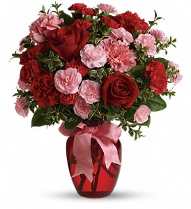 Dance with Me Bouquet with Red Roses in Preston MD, The Garden Basket