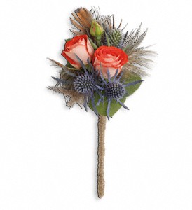 Boho Dreams Boutonniere in Preston MD, The Garden Basket