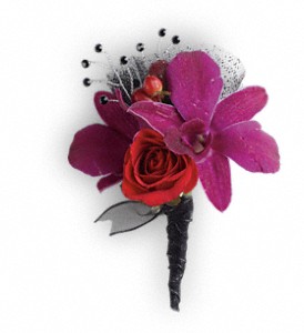 Celebrity Style Boutonniere in Preston MD, The Garden Basket