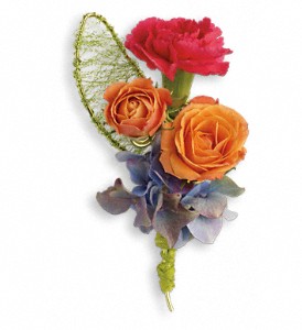You Glow Boutonniere in Preston MD, The Garden Basket