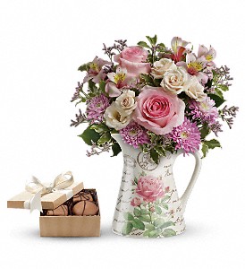 Teleflora's Fill My Heart with chocolates in Preston MD, The Garden Basket