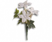 White Gloves Boutonniere in Preston MD, The Garden Basket