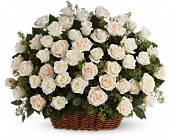 Bountiful Rose Basket in Preston MD, The Garden Basket
