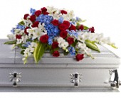 Distinguished Service Casket Spray in Preston MD, The Garden Basket