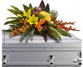 Island Memories Casket Spray in Preston MD, The Garden Basket