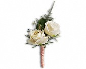 White Tie Boutonniere in Preston MD, The Garden Basket